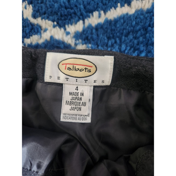 Y2k Talbots Buckle Wool Skirt Women's Size 4 Petite - Picture 2 of 12